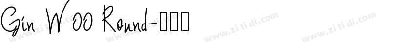 Gin W00 Round字体转换